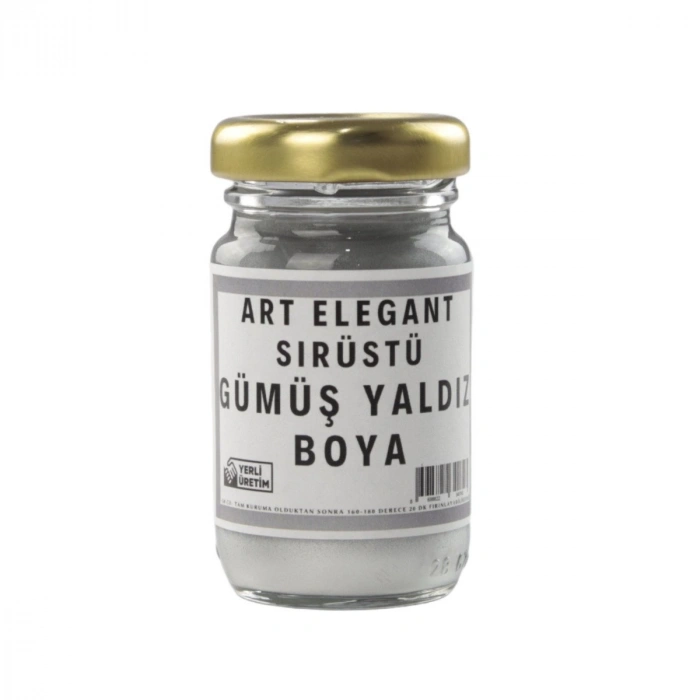 Art Elegant Sırüstü Yaldız Boya 67cc (50gr) Gümüş