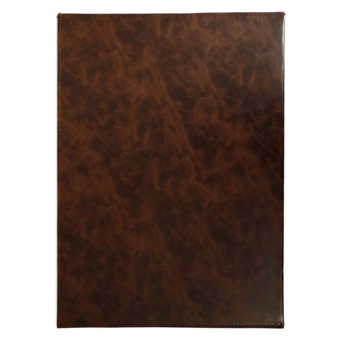 Art Elegant Suni Deri Cepli Yazı Altlığı 25x35cm Desenli Vişne