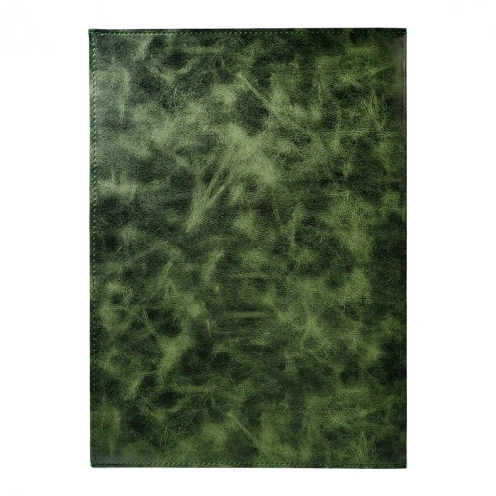 Art Elegant Suni Deri Cepli Yazı Altlığı 25x35cm Desenli Yeşil