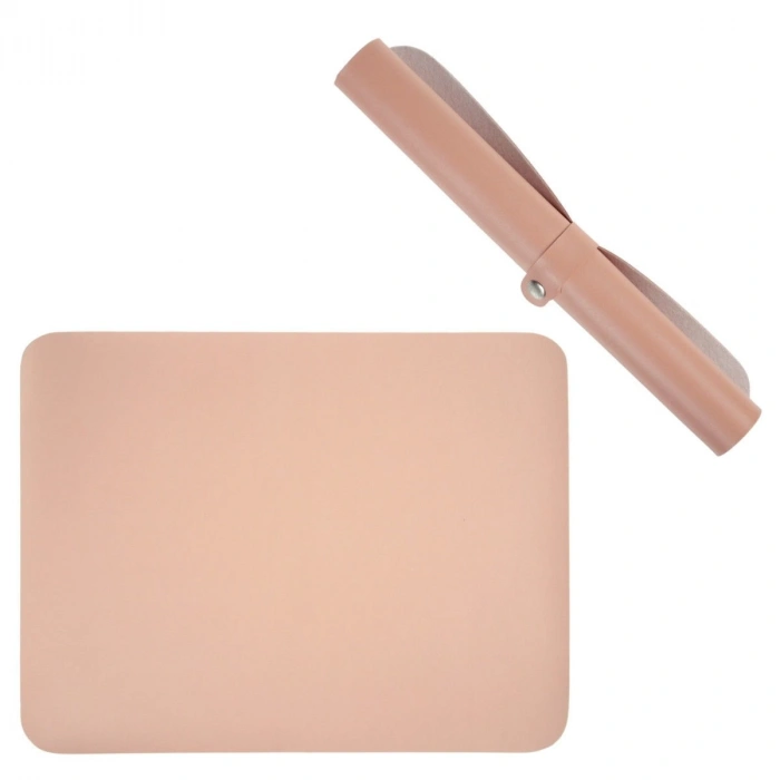 Art Elegant Suni Deri Yazı Altlığı 30x40cm Pembe