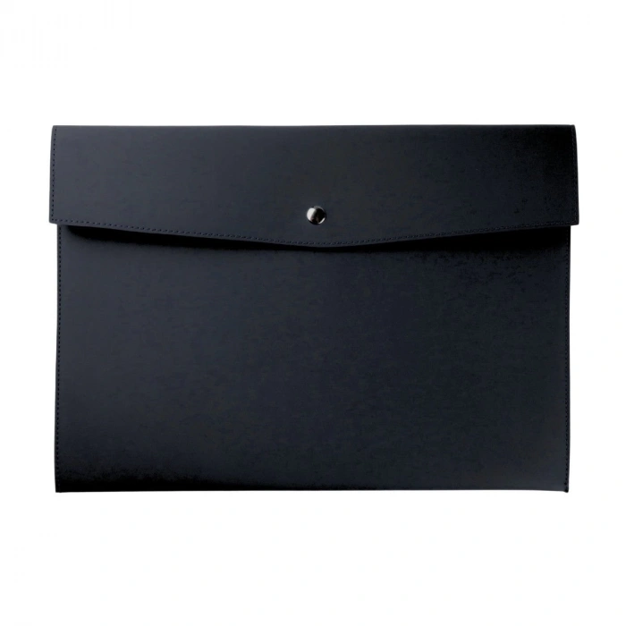 Art Elegant Suni Deri Zarf Dosya A4 Siyah