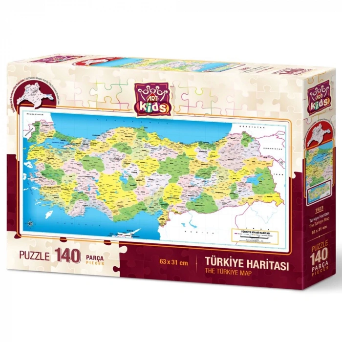 Art Puzzle 140 Parça Türkiye Siyasi Haritası 1923