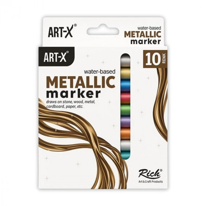 ART-X Metallic Marker Kalem Seti 10lu