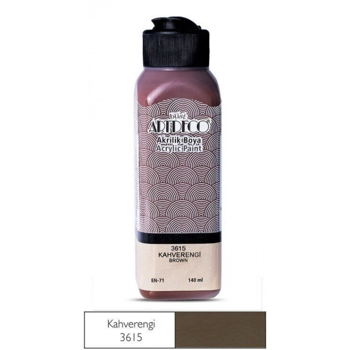 Artdeco Akrilik Boya 140 ml. 3615 KAHVERENGİ