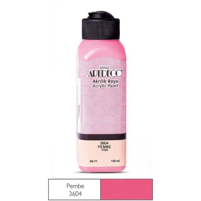Artdeco Akrilik Boya 140 ml. 3604 PEMBE