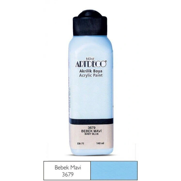 Artdeco Akrilik Boya 140 ml. 3677 GÖKYÜZÜ MAVİ