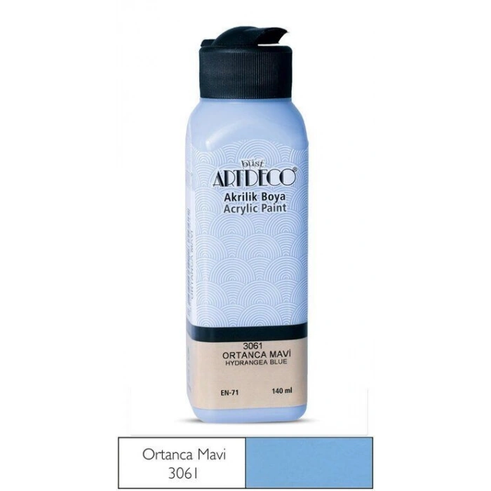 Artdeco Akrilik Boya 140 ml. 3061 ORTANCA MAVİ