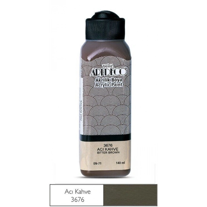 Artdeco Akrilik Boya 140 ml. 3676 ACI KAHVE