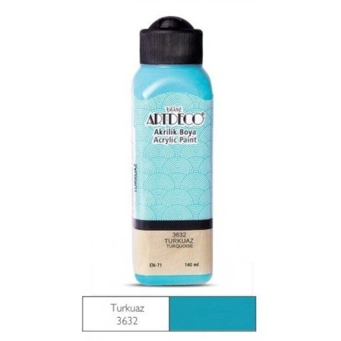 Artdeco Akrilik Boya 140 ml. 3632 TURKUAZ