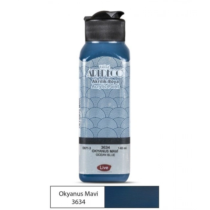 Artdeco Akrilik Boya 140 ml. 3634 OKYANUS MAVİ