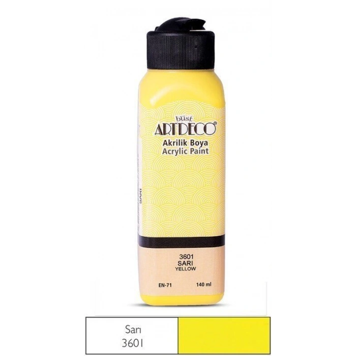 Artdeco Akrilik Boya 140 ml. 3601 SARI