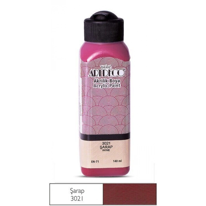 Artdeco Akrilik Boya 140 ml. 3021 ŞARAP