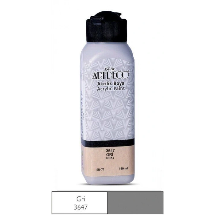 Artdeco Akrilik Boya 140 ml. 3647 GRİ