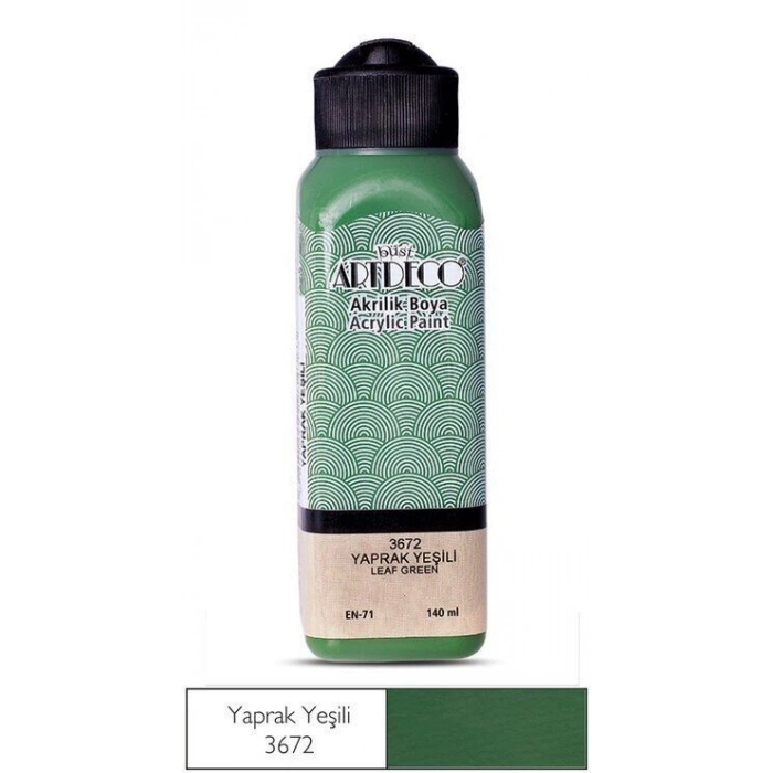 Artdeco Akrilik Boya 140 ml. 3672 YAPRAK YEŞİLİ