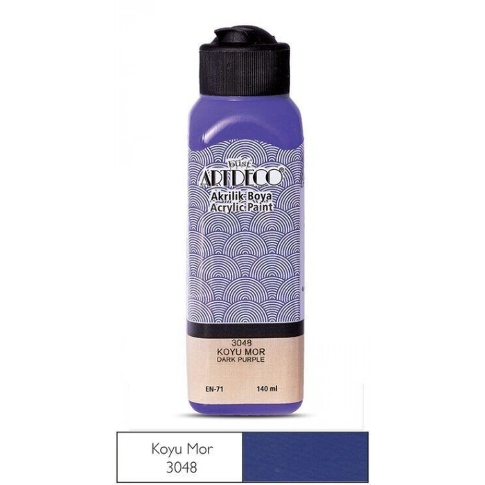 Artdeco Akrilik Boya 140 ml. 3048 KOYU MOR