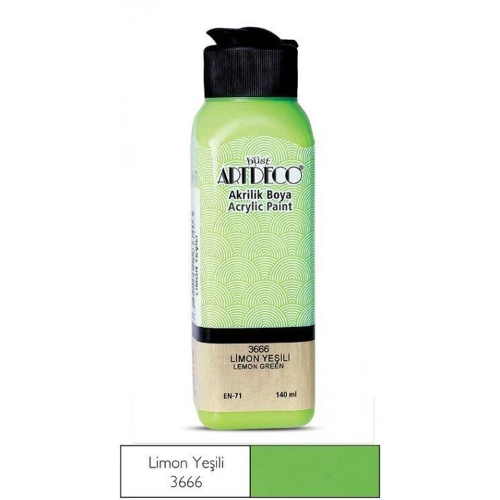 Artdeco Akrilik Boya 140 ml. 3666 LİMON YEŞİLİ