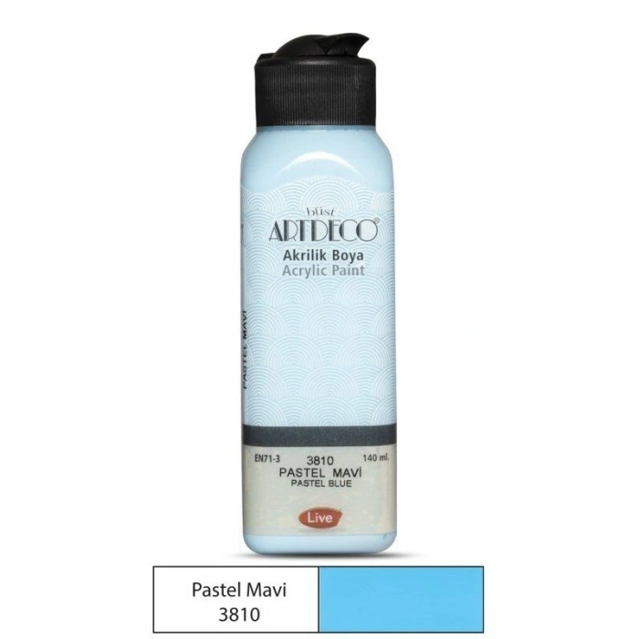 Artdeco Akrilik Boya 140 ml. 3810 Pastel Mavi