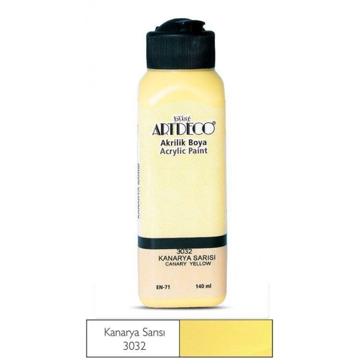 Artdeco Akrilik Boya 140 ml. 3032 KANARYA SARI