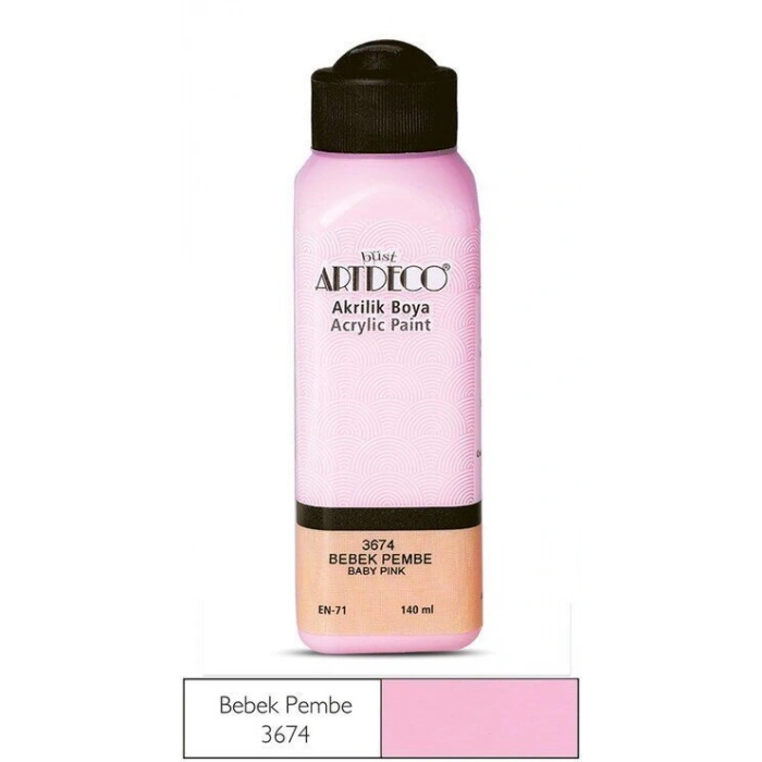 Artdeco Akrilik Boya 140 ml. 3674 BEBEK PEMBE