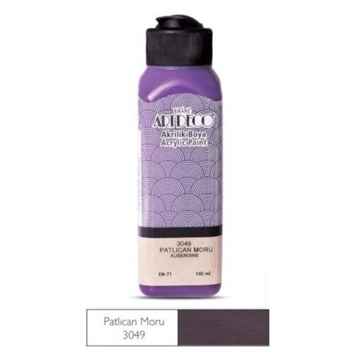Artdeco Akrilik Boya 140 ml. 3049 PATLICAN MORU