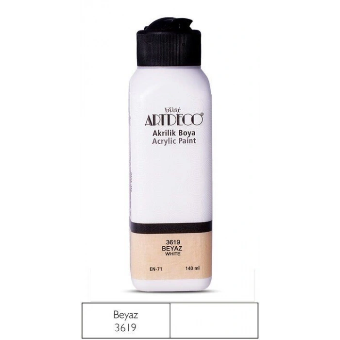Artdeco Akrilik Boya 140 ml. 3619 BEYAZ