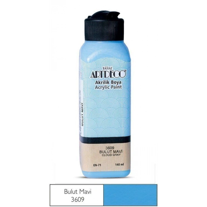 Artdeco Akrilik Boya 140 ml. 3609 BULUT MAVİ