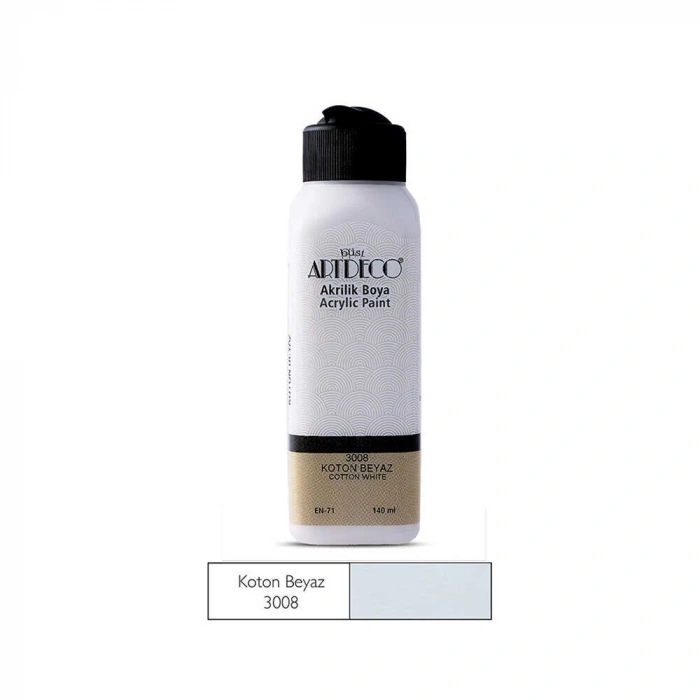 Artdeco Akrilik Boya 140 ml Koton Beyaz