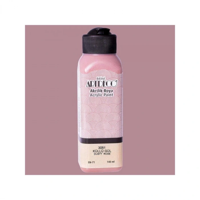 ARTDECO AKRİLİK BOYA 140 ML KÜLLÜ GÜL 070R-3051
