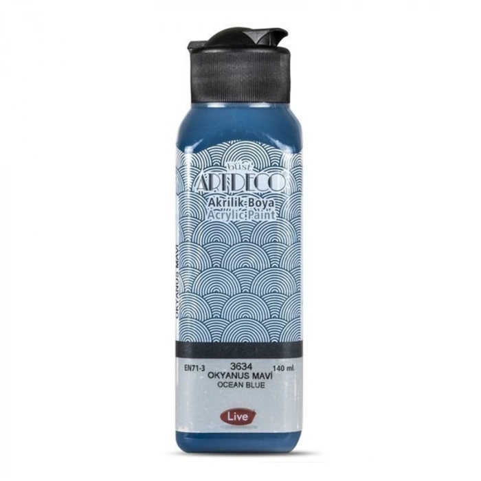 ARTDECO AKRİLİK BOYA 140 ML OKYANUS MAVİ 070R-3634