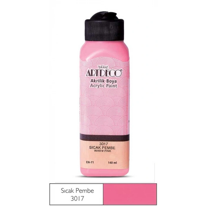Artdeco Akrilik Boya 140 ml Sıcak Pembe