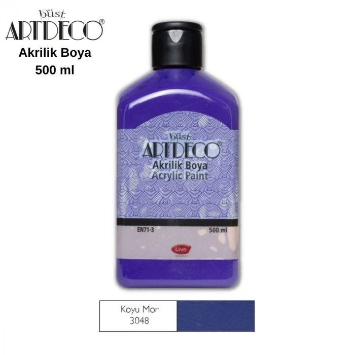 Artdeco Akrilik Boya 500ml 3048 Koyu Mor