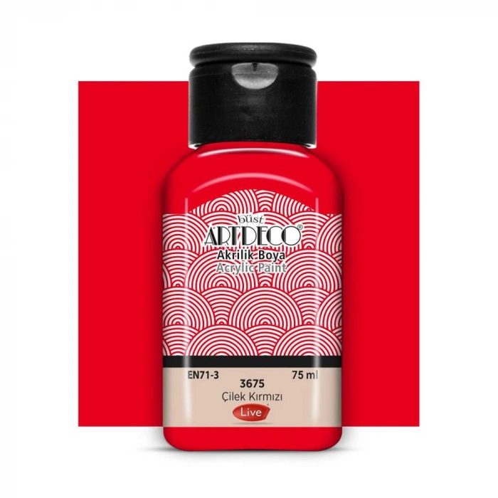 Artdeco Akrilik Boya 75 ML Çilek Kırmızı 3675