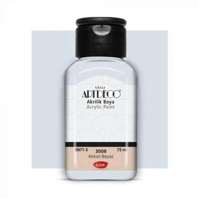 Artdeco Akrilik Boya 75 ML Koton Beyaz 3008