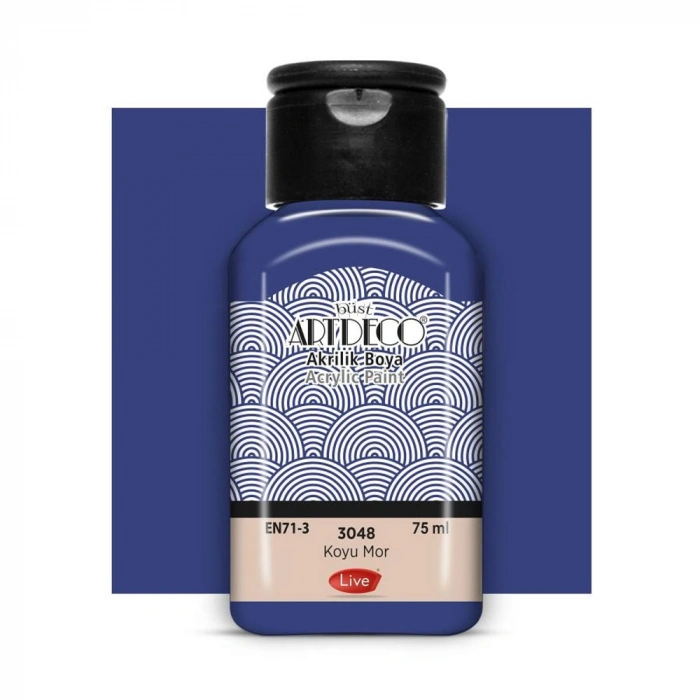 Artdeco Akrilik Boya 75 ML Koyu Mor 3048