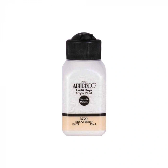 Artdeco Akrilik Boya Metalik 75 ml Beyaz Sedef
