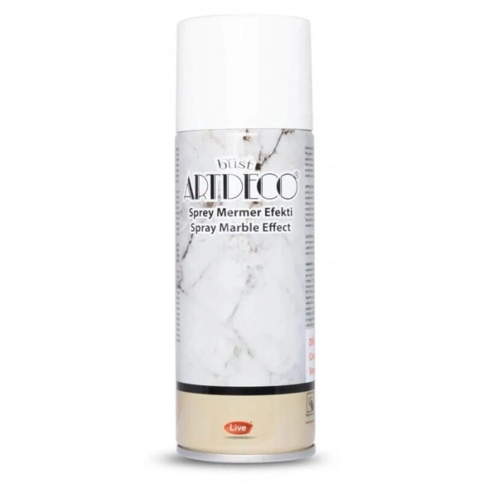 Artdeco Akrilik Sprey Mermer Efekti 200 ml. Beyaz 060