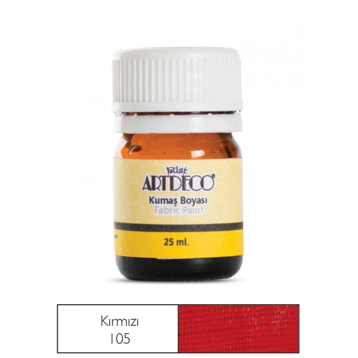Artdeco Kumaş Boyası 25ml 10 A-105 Kırmızı Red