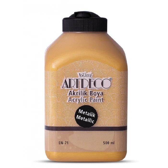 Artdeco Metalik Akrilik Boya 500 ml. 3721 METALİK ALTIN