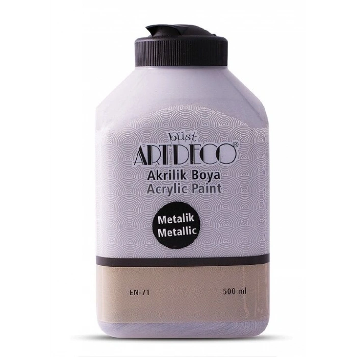 Artdeco Metalik Akrilik Boya 500 ml. 3722 METALİK GÜMÜŞ