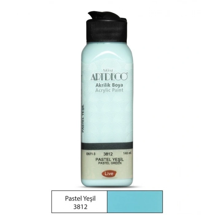 Artdeco Pastel Akrilik Boya 140ml P. Yeşil 3812