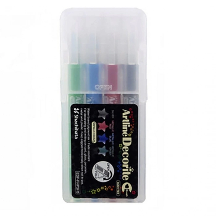 Artline Decorite Marker Kalem Fırça Uçlu 4lü Set 4PSH3