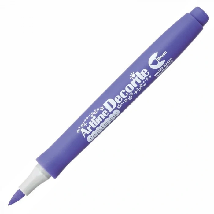Artline Decorite Marker Kalem Fırça Uçlu Pastel Purple