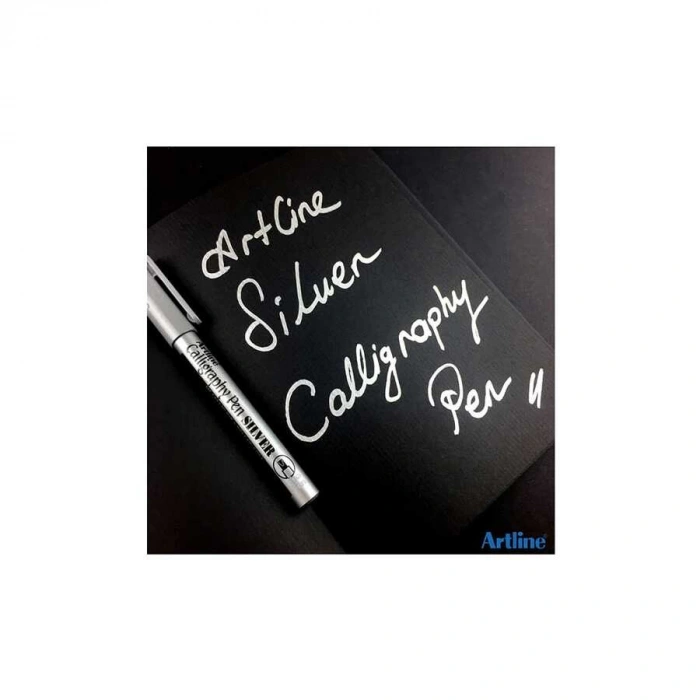 Artline Kaligrafi Kalemi 993XF Yaldızlı Gümüş