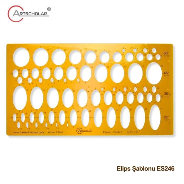 Artscholar Elips Şablonu