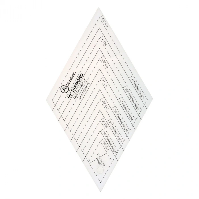 Artscholar Kapitone Şablonu Baklava 60°