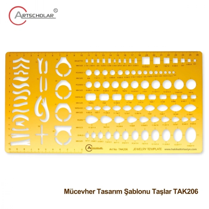 Artscholar Mücevher Tasarım Şablonu Taşlar