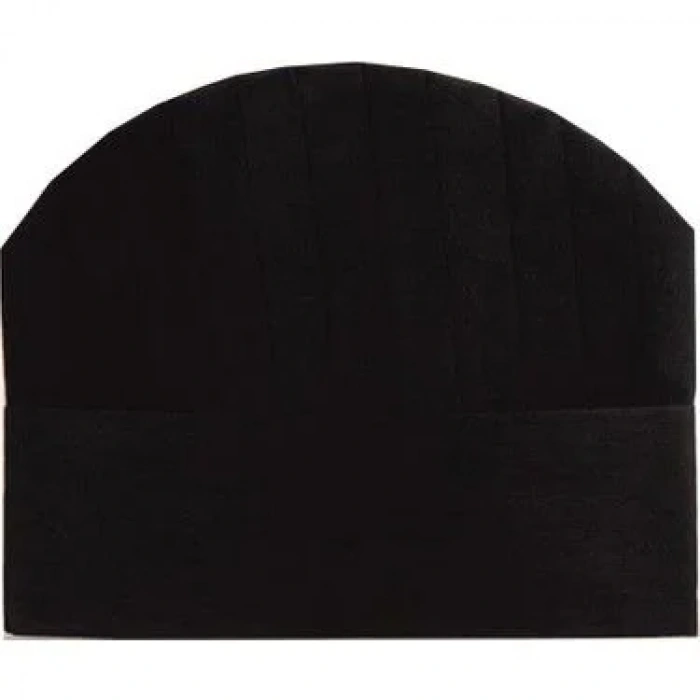 Aşçı Kepi Siyah 20 cm ( 10 Adet )