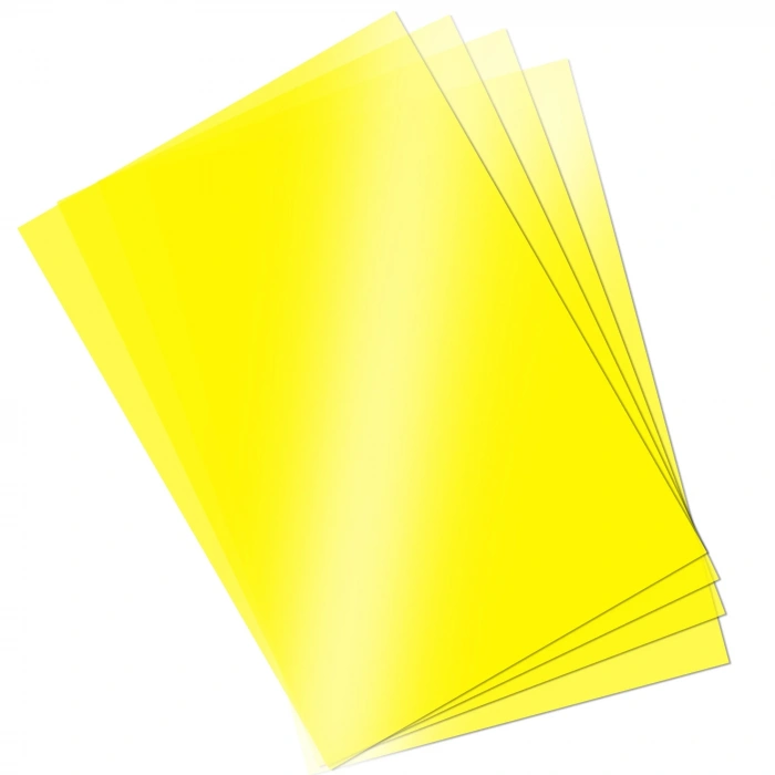 Asetat Kağıdı Şeffaf Sarı 250 Mikron 50x70 İnce 3lü