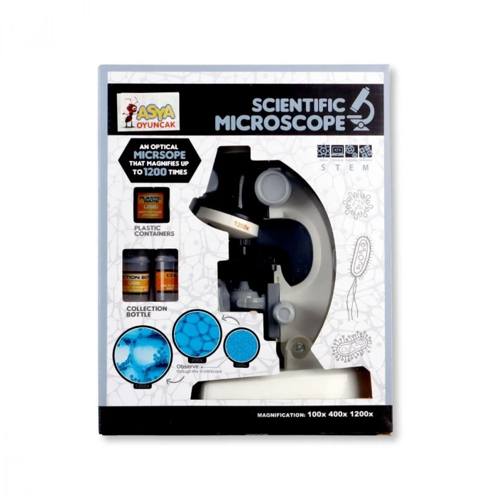Asya Oyuncak Mikroskop Pilli 1200x