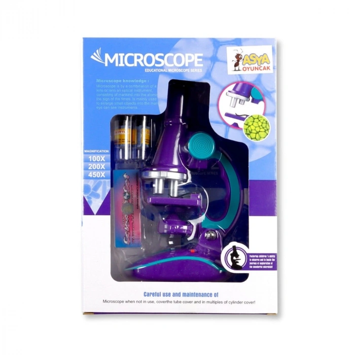 Asya Oyuncak Mikroskop Pilli 450x